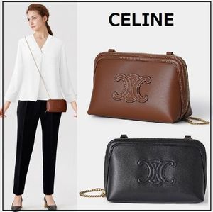 【国内発送】CLUTCH ON CHAIN CUIR TRIOMPHE