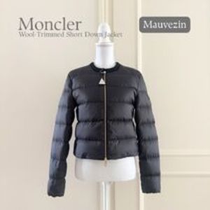 Moncler★Mauvezin ウールトリム ショートダウンジャケット