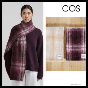 【COS】CHECKED ALPACA-BLEND SCARF マフラー ウール