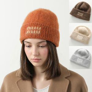 MIUMIU ニット帽 5HC378 2CQD モヘア