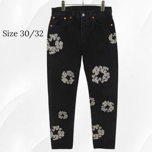 LEVI'S×DenimTears スワロフスキーフラワー 501 デニムパンツ