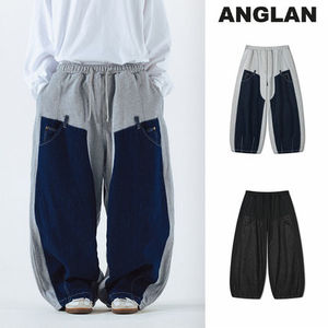 【ANGLAN】24FW★ [AG] Denim Double Sweat Balloon Pants