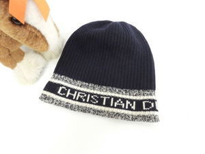 ディオール ニット帽 ロゴ ウール70%カシミア30% ヘッド