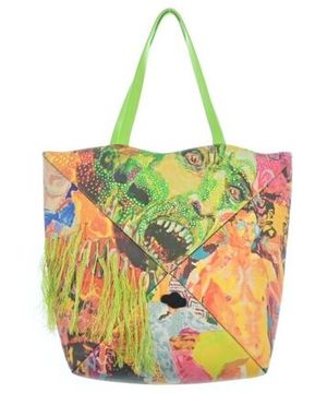 LOEWE ロエベ トートバッグ 緑xオレンジxピンク等 4502525S0048