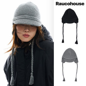 【Raucohouse】Braided knit earflap cap