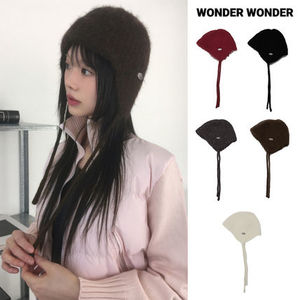 【WONDER WONDER】Tishoh Pendant Trooper Earmuffs Knit Beanie