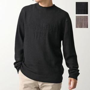 JOHN SMEDLEY ニット 1784S ウール ジャガードロゴ