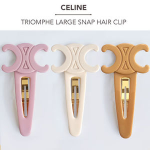 CELINE  トリオンフ ラージ スナップ ヘアクリップ