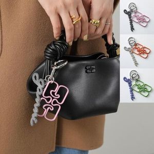 GANNI バッグチャーム Strass Signature Keyring キーホルダー