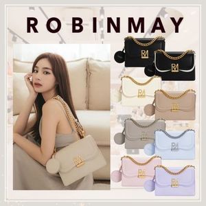 追跡有★ROBINMAY ミラー付 チェーン 2WAY ショルダーバッグ