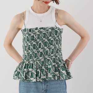 Sara mallika ビスチェ Cotton Poplin Print Cami Top 020151SM3