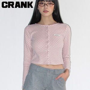 ★CRANK★DOT BRUSHED CARDIGAN_PINK★正規品/韓国直送料込/人気