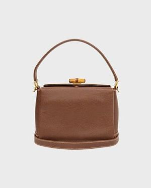 GUCCI バンブーターンロックレザー2Wayバッグ