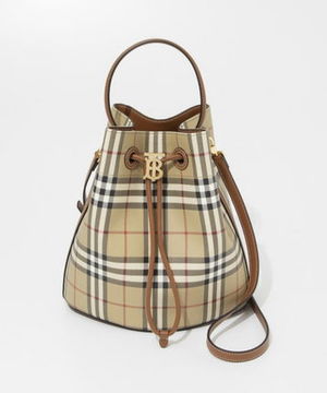BURBERRY ドローストリング バケットバッグ スモールTB