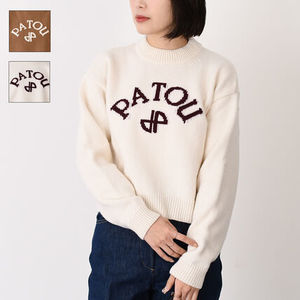 【国内即発】PATOU ウール&カシミア パトゥロゴ セーター