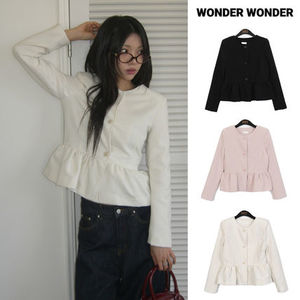 【WONDER WONDER】Ferran Wool Frill Tweed Jacket