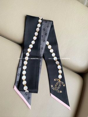 シャネル☆AA8384 シルク ツイル  ヘアバンド