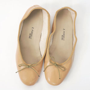 国内発送 PORSELLI ポルセリ バレエシューズ BALLERINE PELLE