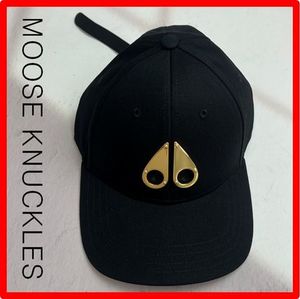 ★【MOOSE KNUCKLES】★メタルゴールド ベースボールキャッ.プ★