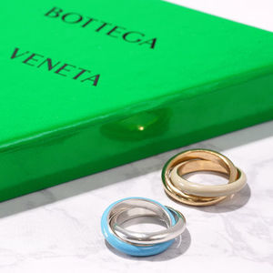 BOTTEGA VENETA エナメル ダブルリング 指輪 651209