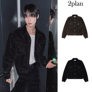 【2plan】Winter Velvet Western Crop Jacket