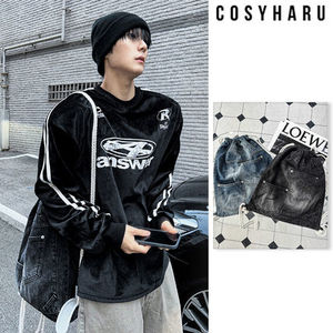 【COSYHARU】Rip denim pants bag