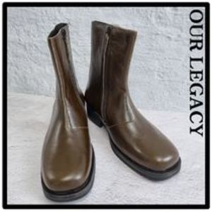 ★関税込★OUR LEGACY★Our Legacy Camion Boot Olive Leather★