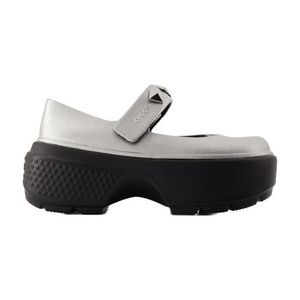 Stomp Mary Jane Ballerinas - Crocs - Synthetic - Silver