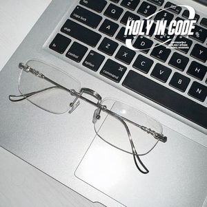 No.0834 geekchic silver glasses