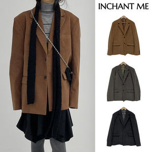 【INCHANT ME】[unisex] Corduroy Single Overfit Blazer