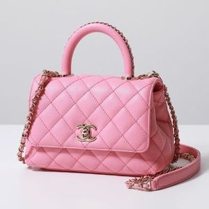 CHANEL ショルダーバッグ マトラッセ ココハンドル ミニ XXS