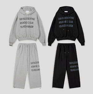 IONSEOUL LETTERING HOOD & PANTS SET UP JP5D0420