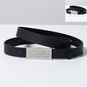 MM6 ベルト SA6TP0010 レザー ナンバリングバックル