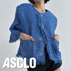 3 TAP Check Tweed Short Sleeve Jacket (2color)