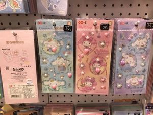 マイメロ シナモロール 海外 2枚SET シール 宝石