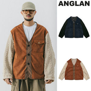 【ANGLAN】Cable Knit Sleeve Cardigan