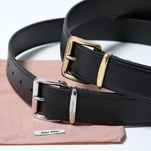 MIUMIU ベルト 5CC536 EFX レザー スクエアバックル