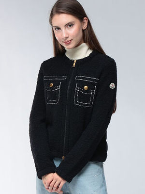 MONCLER ジップアップニット カーディガン ダウン