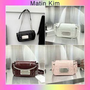 【Matin Kim】韓国人気★ GLOSSY QUILTING SMALL CHAIN BAG