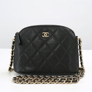 【新品同様・1点限り】CHANEL キャビアスキン チェーンバッグ
