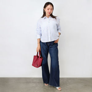 Weekend Max Mara ピュア リネン ストライプシャツ   NOLANA