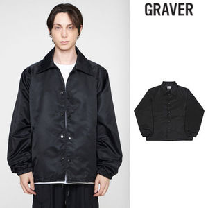 【GRAVER】23FW★ Semi Collar Coach Jacket