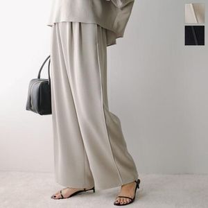 cafune タックパンツ 535635 ジョーゼット イージーパンツ