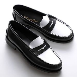 DANIELE LEPORI コインローファー 214 584 CUOIO バイカラー