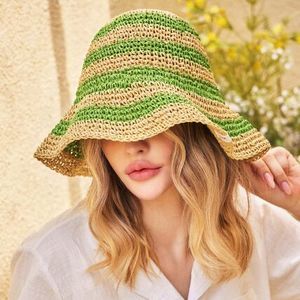 VARZAR ストライプ ペーパー バケットハット