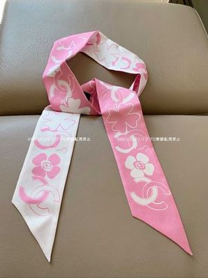 シャネル☆AA8021シルク ツイル  ヘアバンド