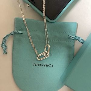 【Tiffany】 ハードウェア ダブルリンク ペンダント