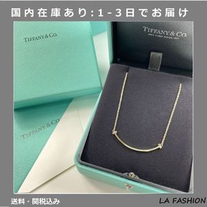 すぐお届☆ Tiffany T スマイル ペンダント 18K ローズゴールド