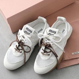 MIUMIU スニーカー 5E589E 3KU1 ジムナジウムメッシュ