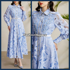 ワンピース 花柄 レース 透け感 エレガント ロングドレス